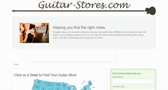 Desktop Screenshot of guitar-stores.com