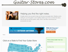 Tablet Screenshot of guitar-stores.com